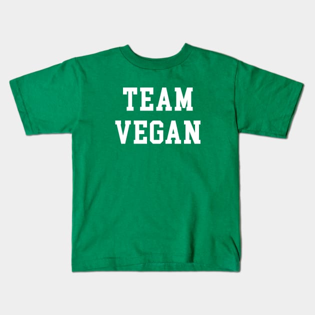 Team Vegan Kids T-Shirt by sunima